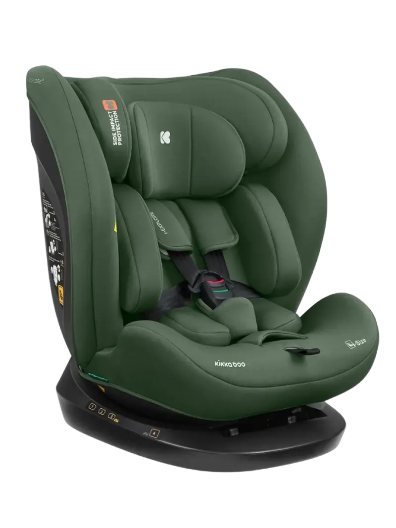 Универсальное детское автокресло с Isofix KikkaBoo i-Explore 2 i-Size Army Green (76-150 см)