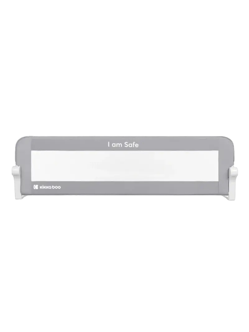 Защитный складной барьер-ограничитель для кровати KikkaBoo Grey (150 см)