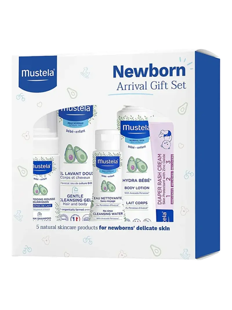 Подарочный набор детской косметики Mustela New Born 5 в 1