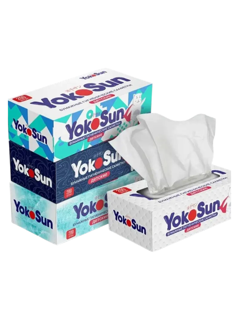 Детские бумажные гигиенические салфетки YokoSun
