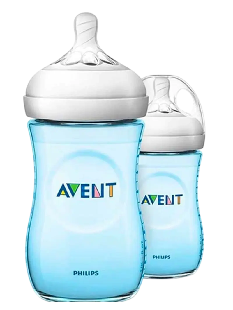 Набор бутылочек для кормления Philips Avent Natural Голубые 2шт