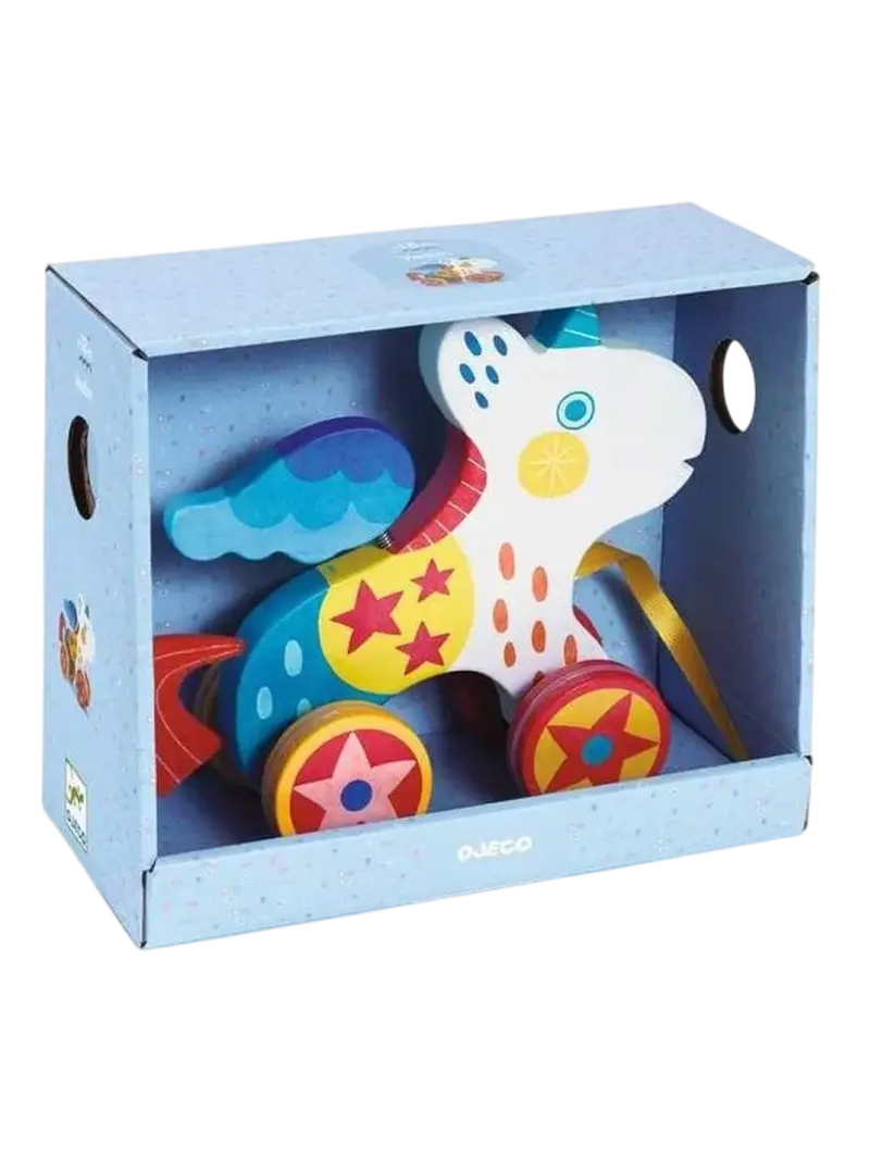 Деревянная игрушка-каталка Уточка DJECO Vadim