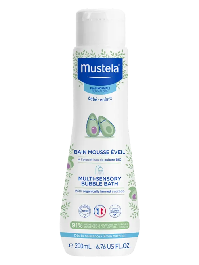 Пена для ванны детская Mustela Мультисенсорная