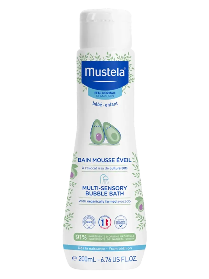 Пена для ванны детская Mustela Мультисенсорная