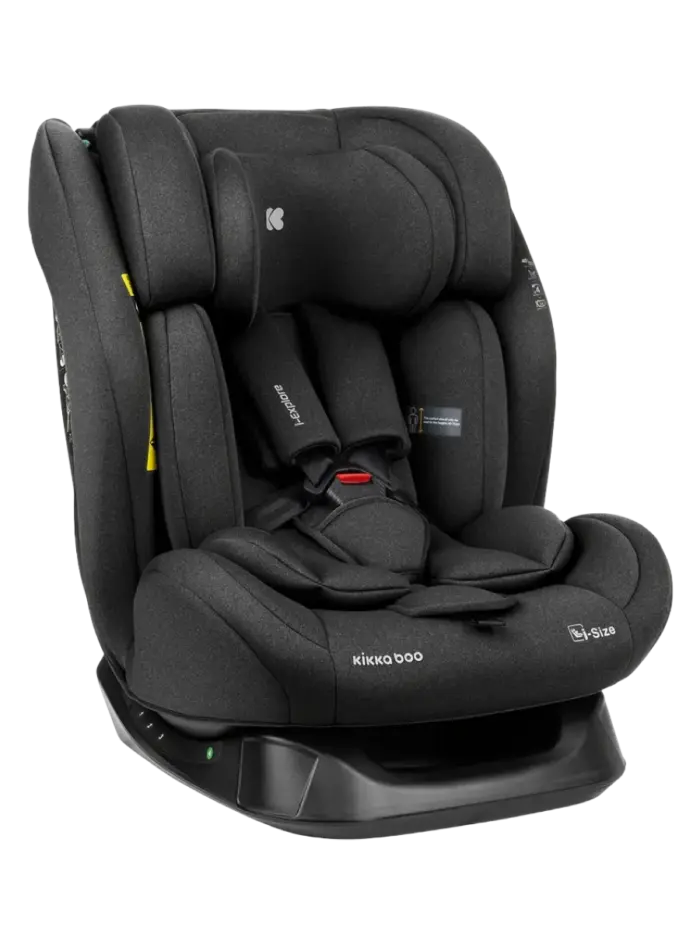 Растущее детское автокресло стандарта i-Size KikkaBoo i-Explore Black (76-150 см)