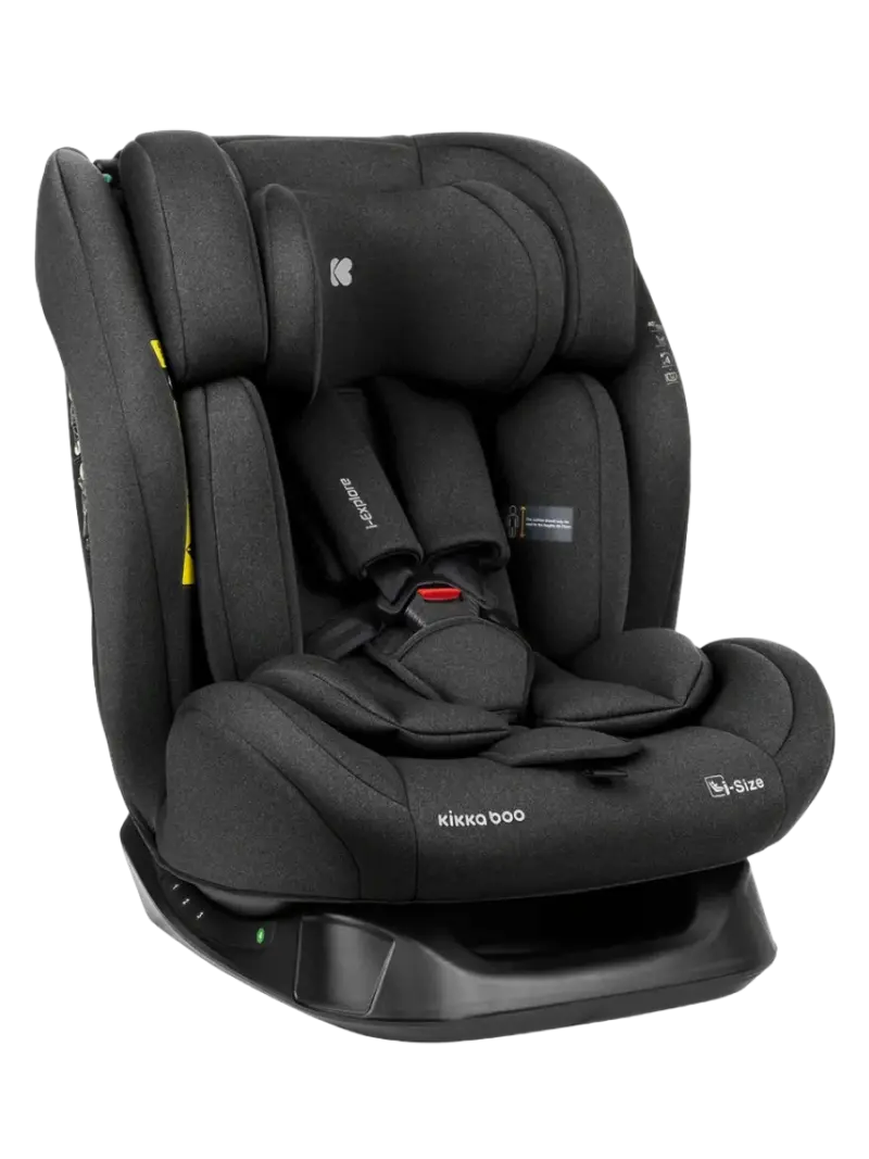 Растущее детское автокресло стандарта i-Size KikkaBoo i-Explore Black (76-150 см)