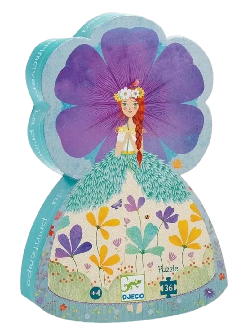 Фигурный детский пазл Весенняя принцесса DJECO Princess of spring