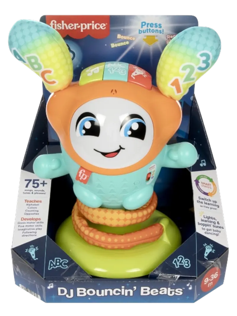 Игрушка интерактивная Fisher Price DJ Попрыгунчик