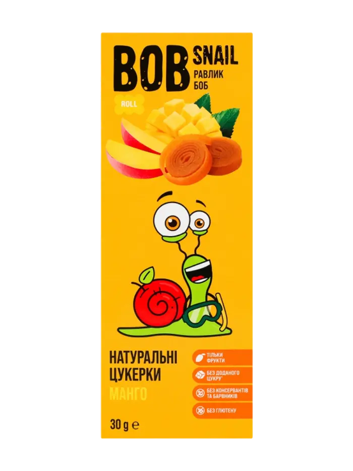 Фруктовые роллы Bob Snail Манго Фруктовые роллы Bob Snail Манго