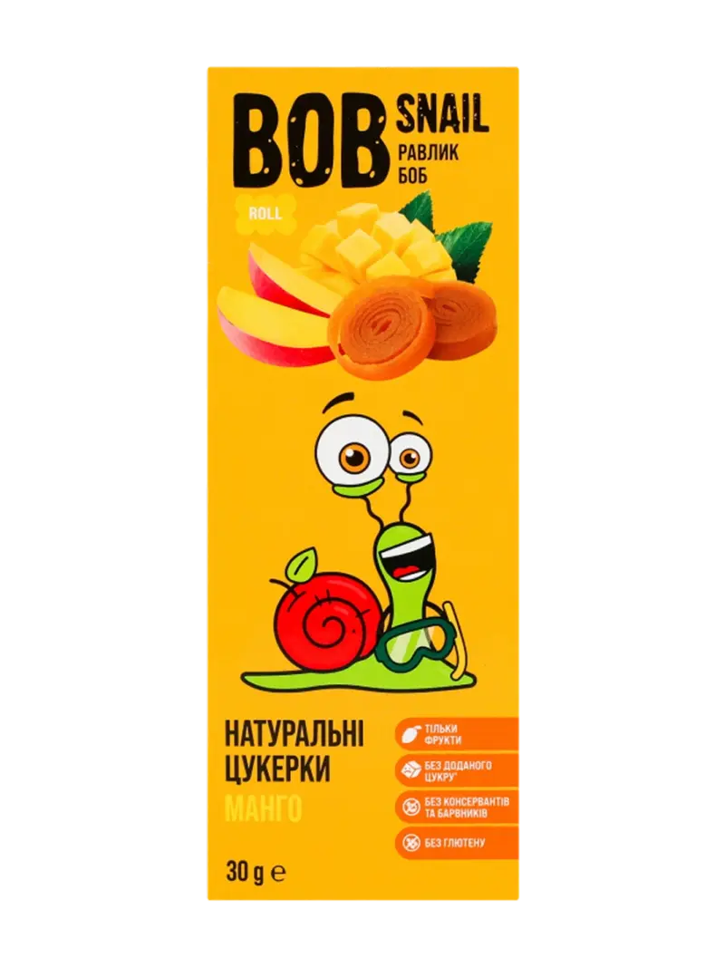 Фруктовые роллы Bob Snail Манго