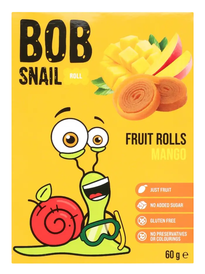 Фруктовые роллы Bob Snail Манго Фруктовые роллы Bob Snail Манго