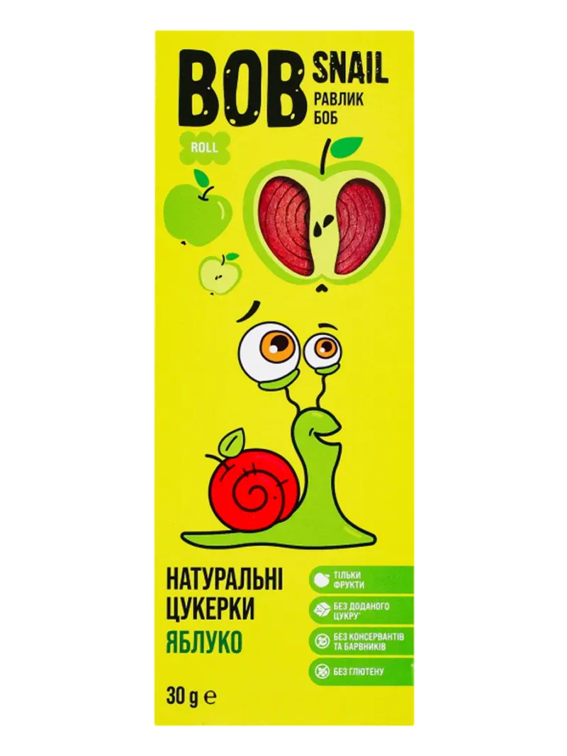 Фруктовые роллы Bob Snail Яблоко