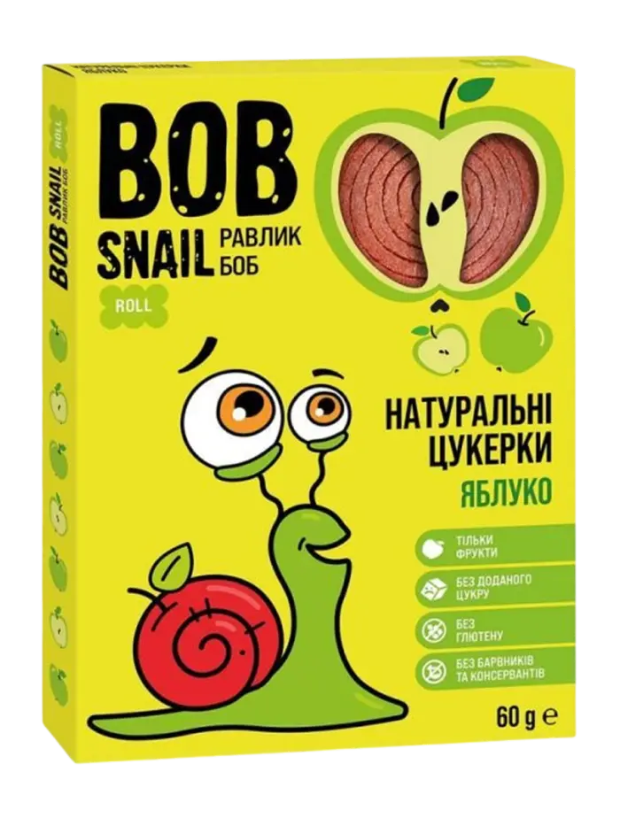 Фруктовые роллы Bob Snail Яблоко Фруктовые роллы Bob Snail Яблоко