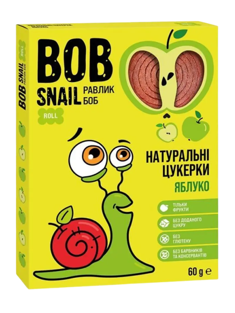 Фруктовые роллы Bob Snail Яблоко