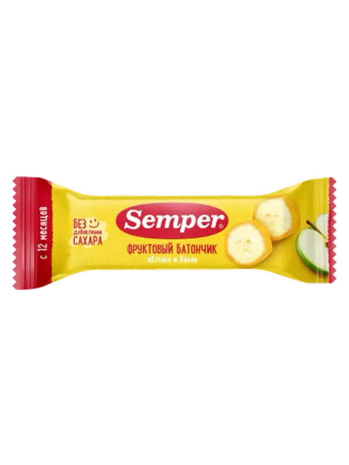 Снеки детские Semper фруктовый ломтик Снеки детские Semper фруктовый ломтик