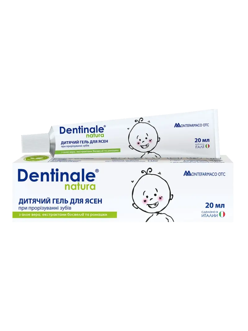 Гель для десен при прорезывании Dentinale Natura