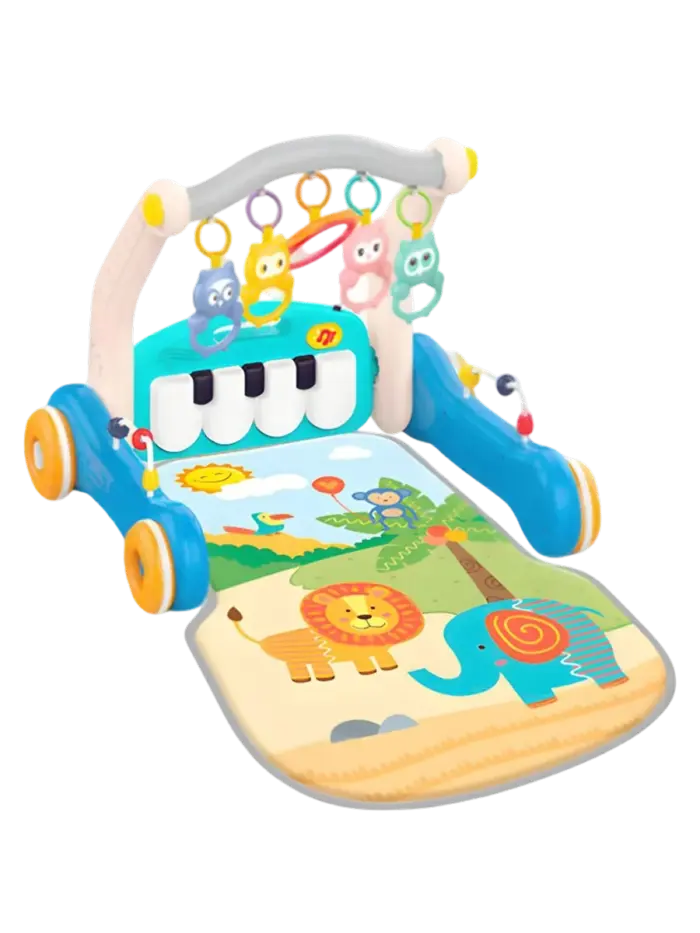 Ходунки-каталка с игровым ковриком Huanger 2 в 1