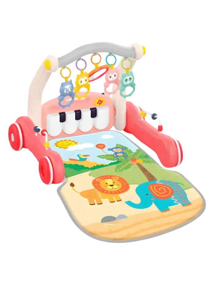 Ходунки-каталка с игровым ковриком Huanger 2 в 1 Ходунки-каталка с игровым ковриком Huanger 2 в 1