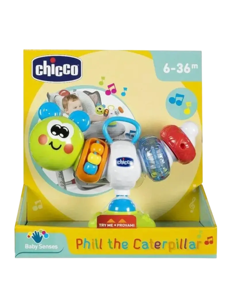 Развивающая игрушка на присоске Chicco Caterpillar
