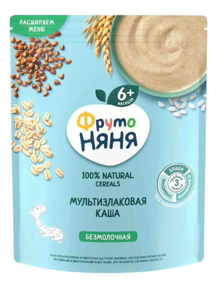 Каша детская безмолочная ФрутоНяня мультизлак 6+ мес