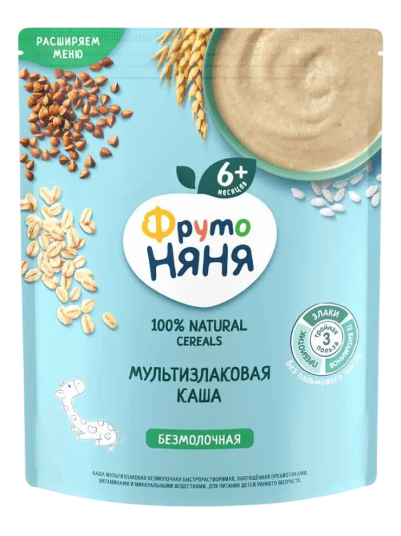 Каша детская безмолочная ФрутоНяня мультизлак 6+ мес