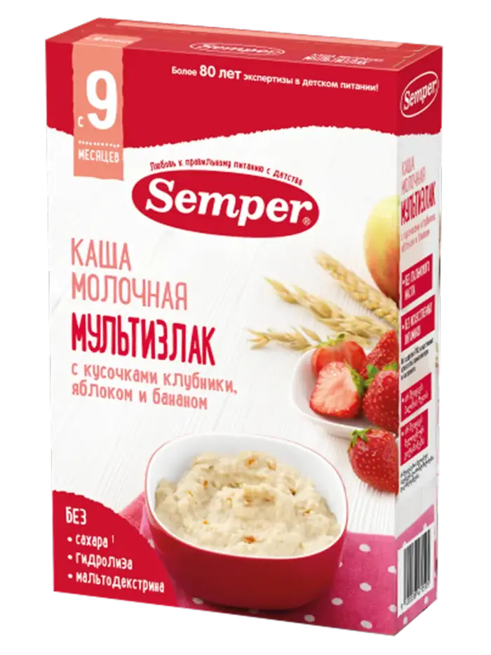 Каша детская Semper молочная