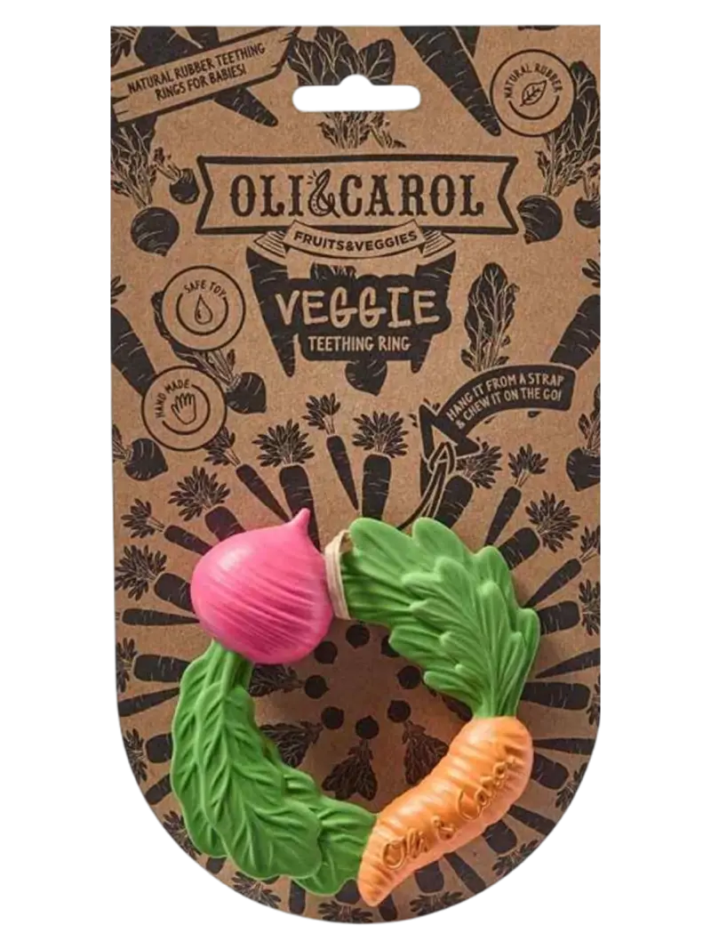 Прорезыватель детский из натурального каучука Oli&Carol Арбуз Уолли