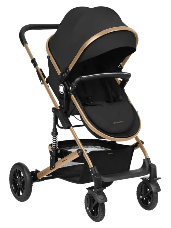 Многофункциональная детская коляска 3в1 с автокреслом KikkaBoo Amaia Black