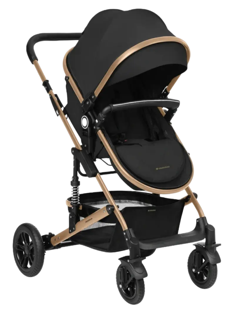 Многофункциональная детская коляска 3в1 с автокреслом KikkaBoo Amaia Black
