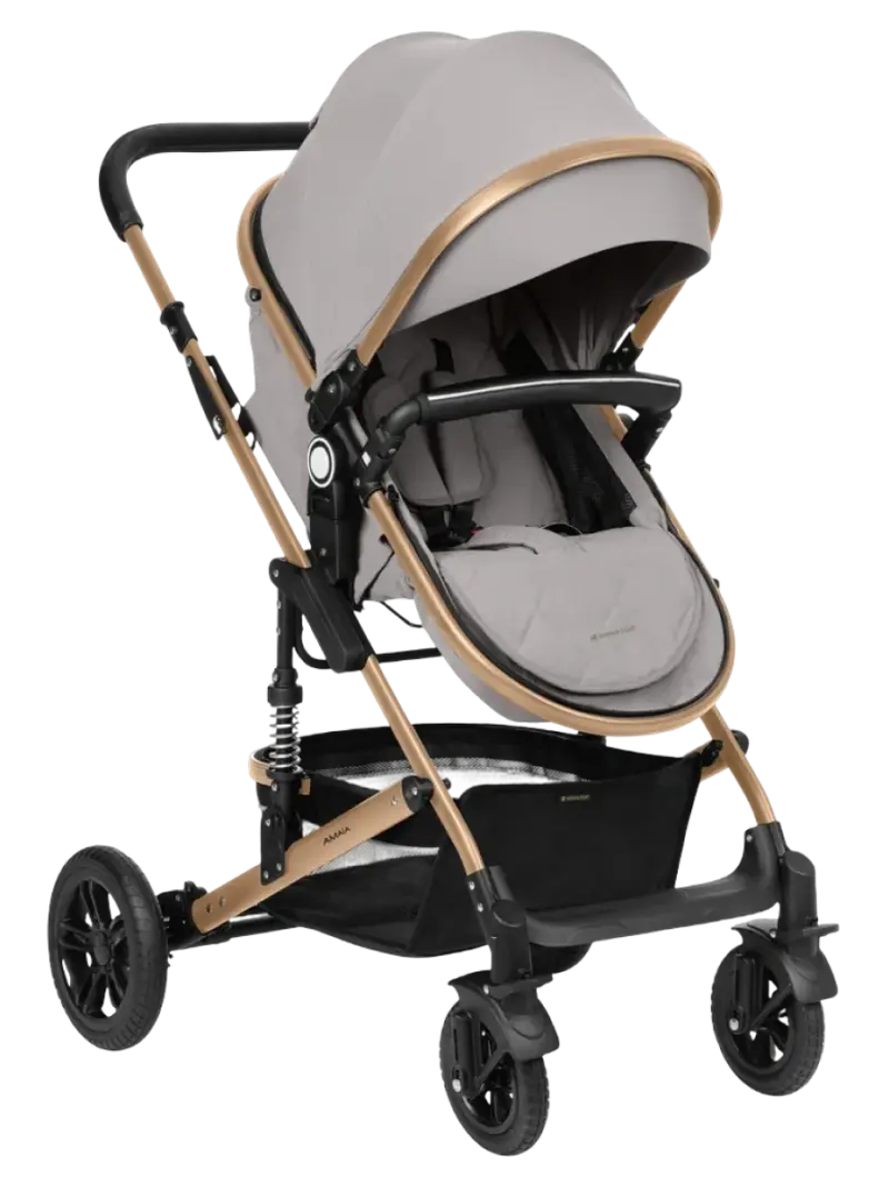 Многофункциональная детская коляска 3в1 с автокреслом KikkaBoo Amaia Light Grey