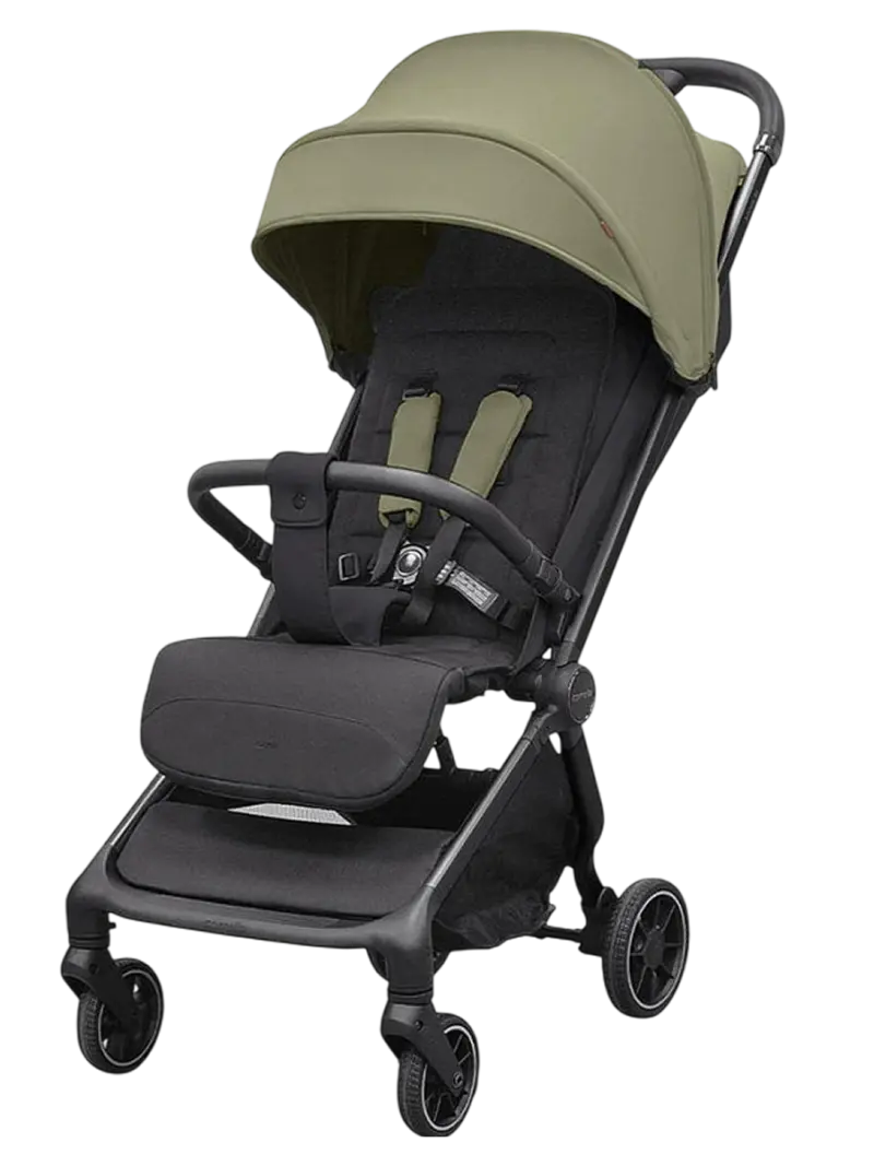 Складная прогулочная коляска с автоматическим сложением Carrello Atom S Antique Green