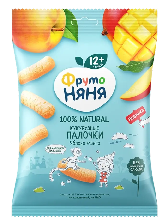 Палочки кукурузные ФрутоНяня (20 г) Палочки кукурузные ФрутоНяня (20 г)