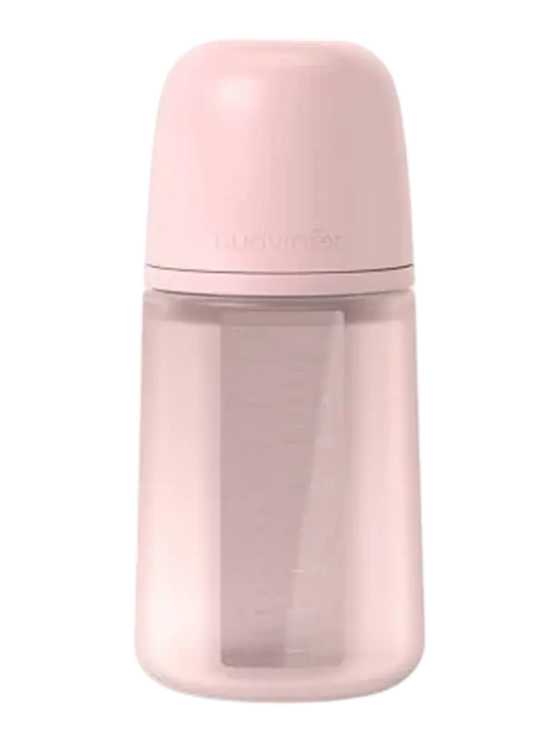 Бутылочка для кормления силиконовая Suavinex розовая 3+ мес