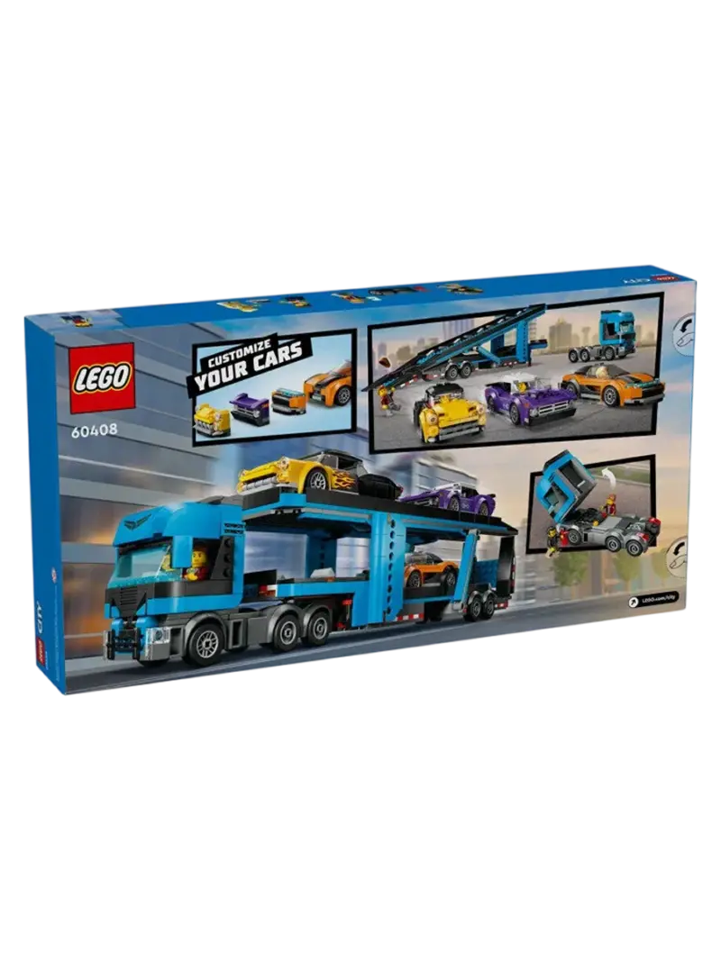 lego-city-gruzovik-dlya-sportmashin-1 Конструктор LEGO City Грузовик для перевозки спортивных машин — купить в Ташкенте | BCstore