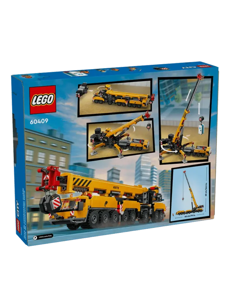 lego-city-mobilnyi-stroitelnyi-kran-1 Конструктор LEGO City Желтый мобильный строительный кран — купить в Ташкенте | BCstore