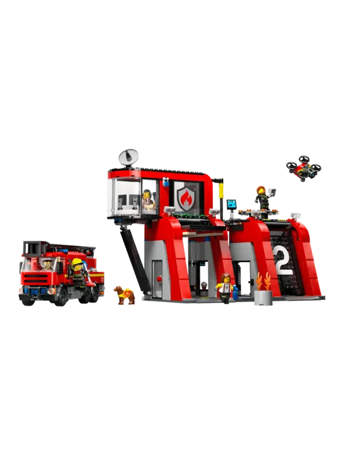Конструктор LEGO City Пожарное депо и пожарная машина Конструктор LEGO City Пожарное депо и пожарная машина