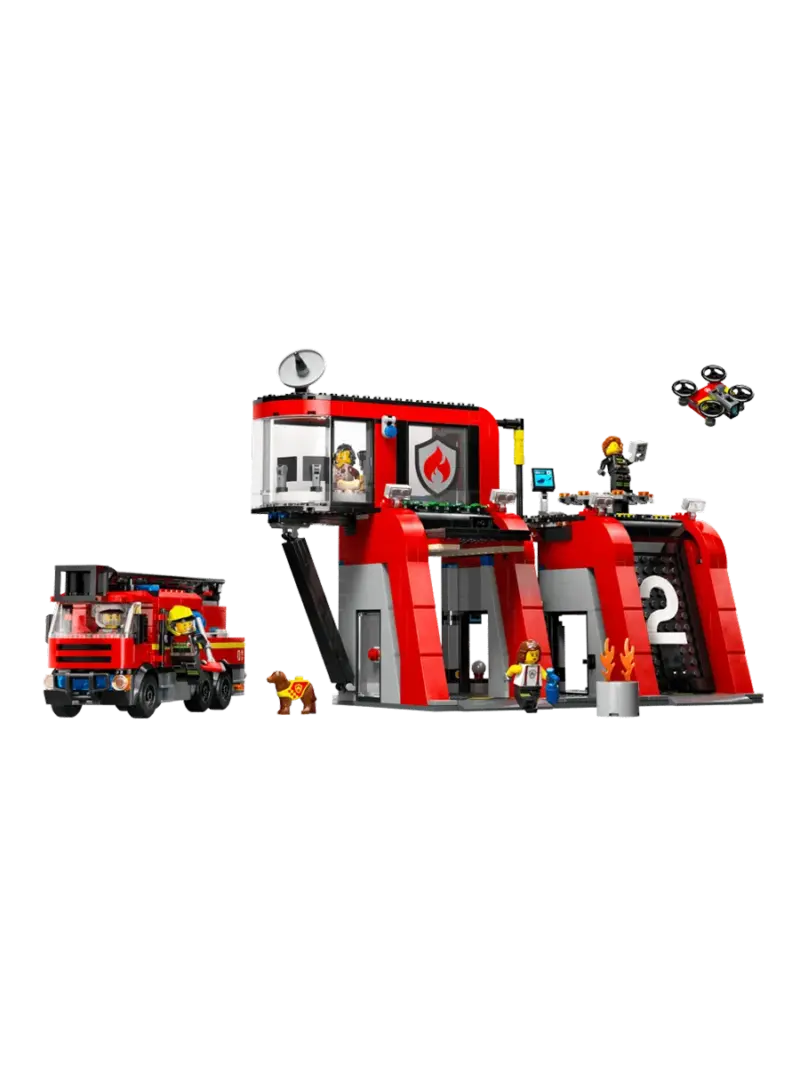 Конструктор LEGO City Пожарное депо и пожарная машина