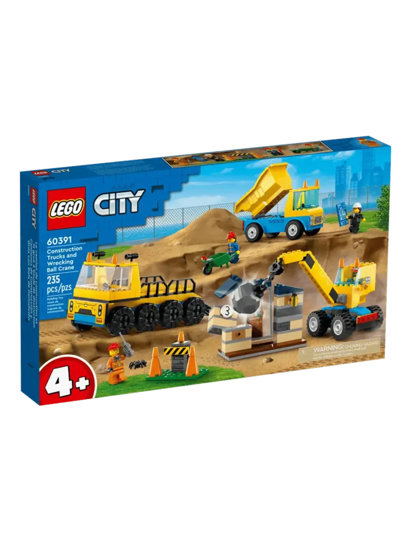 lego-city-stroitelnye-gruzoviki-1 Конструктор LEGO City Строительные грузовики и кран с шаром — купить в Ташкенте | BCstore