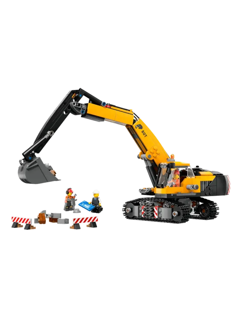 Конструктор LEGO City Желтый строительный экскаватор