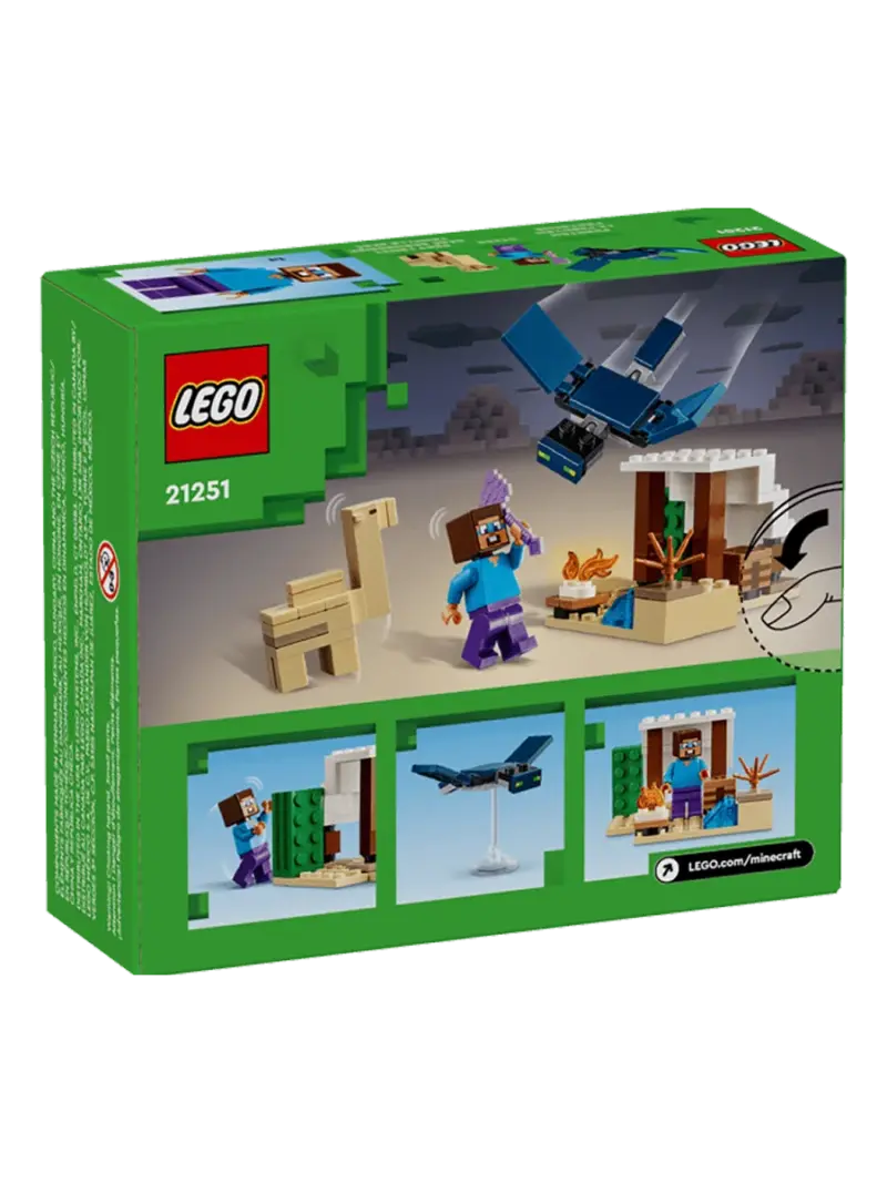 lego-minecraft-priklyuchenie-stiva-1 Конструктор LEGO Minecraft Пустынное приключение Стива — купить в Ташкенте | BCstore