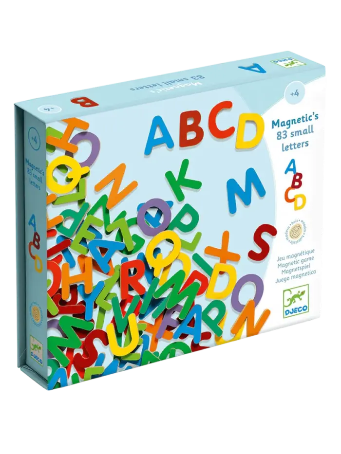 Магнитный алфавит деревянный Djeco