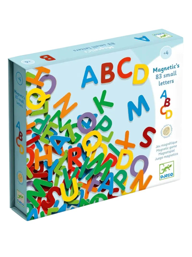 Магнитный алфавит деревянный Djeco