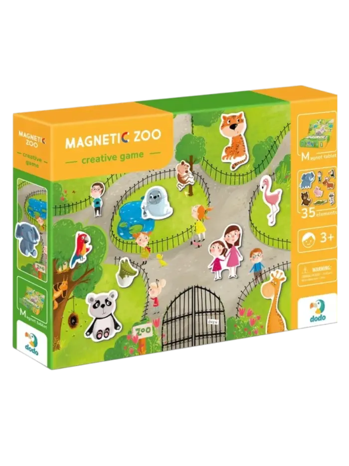 Магнитная развивающая игра Зоопарк DODO Magnetic Zoo