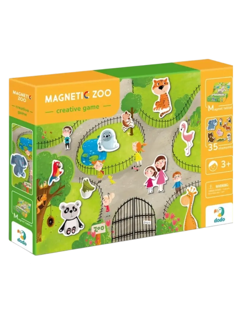 Магнитная развивающая игра Зоопарк DODO Magnetic Zoo