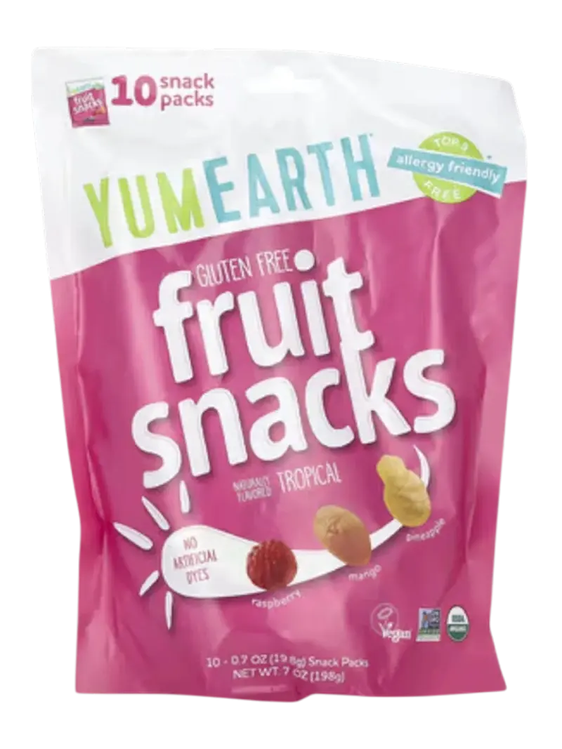 Мармелад жевательный органический YumEarth Tropical веган 50г