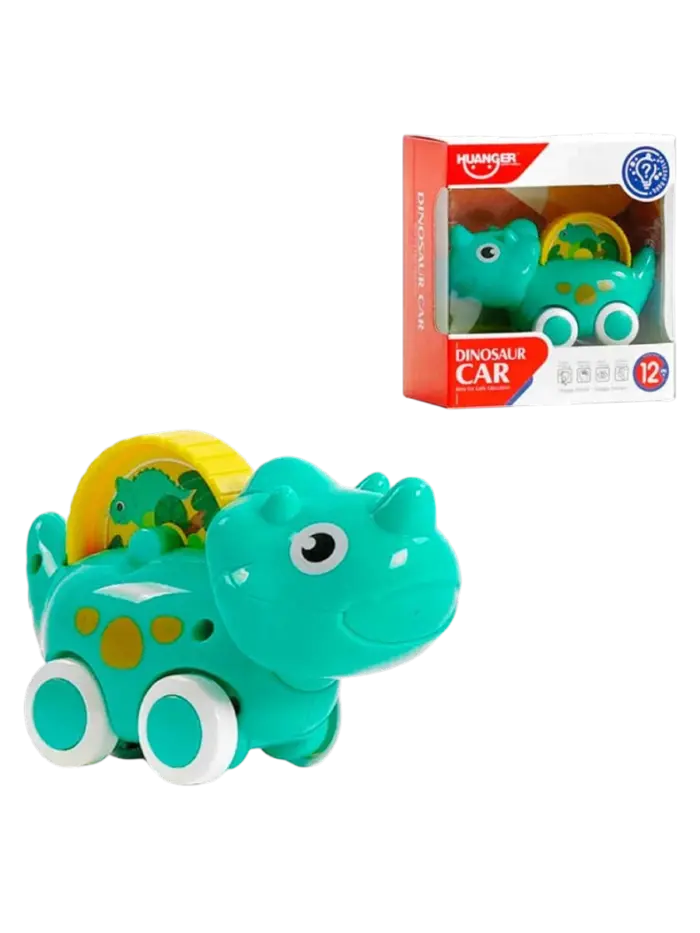 Игрушечная машинка-динозаврик Huanger (голубой диплодок)