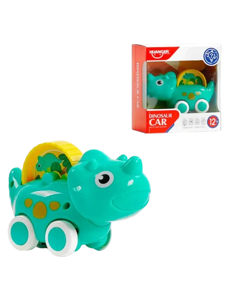 Игрушечная машинка-динозаврик Huanger (голубой диплодок)