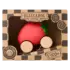 Игрушка-прорезыватель на деревянных колесах Oliandcarol