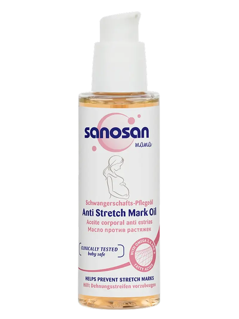 Масло массажное детское Sanosan Baby с миндальным маслом и календулой 0+ мес