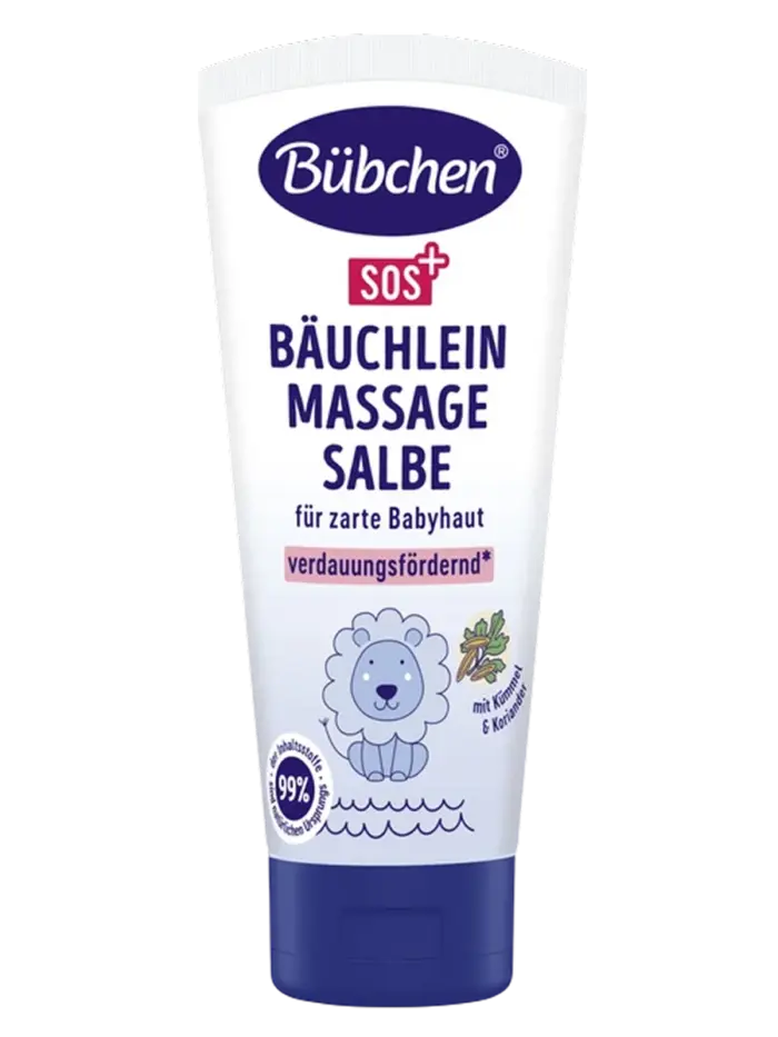 Мазь детская для массажа животика при коликах Bubchen SOS с ромашкой 0+ мес